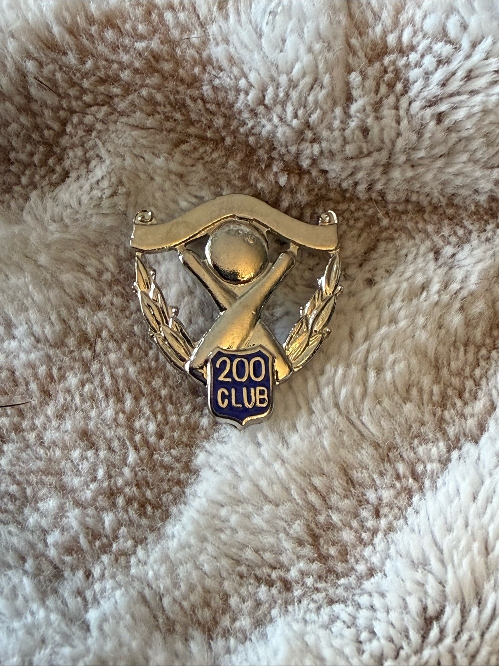 200 Club Silver-tone Pin with Blue Enamel Shield